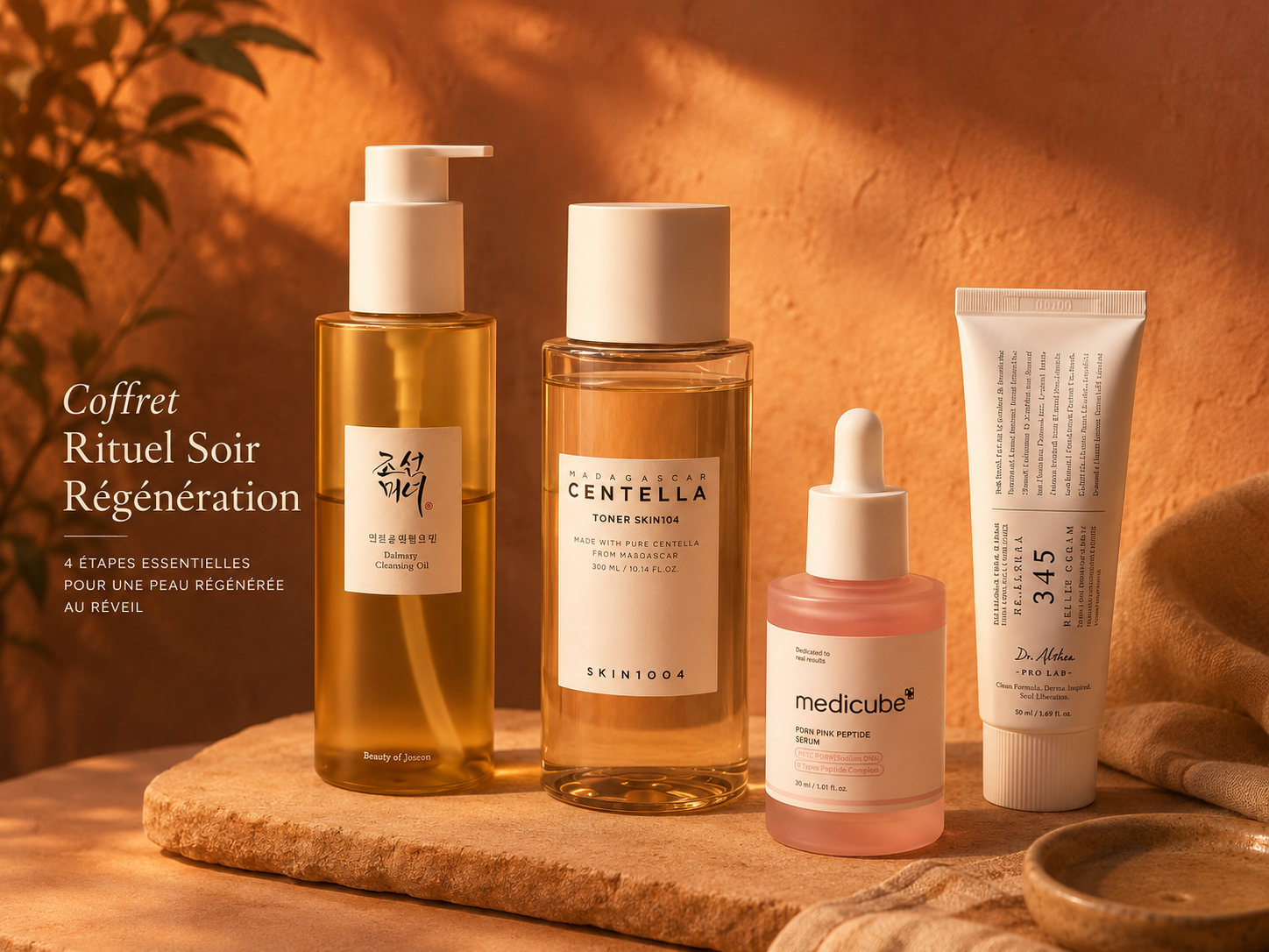 Coffret Rituel Soir Régénération · 4 produits K-beauty 