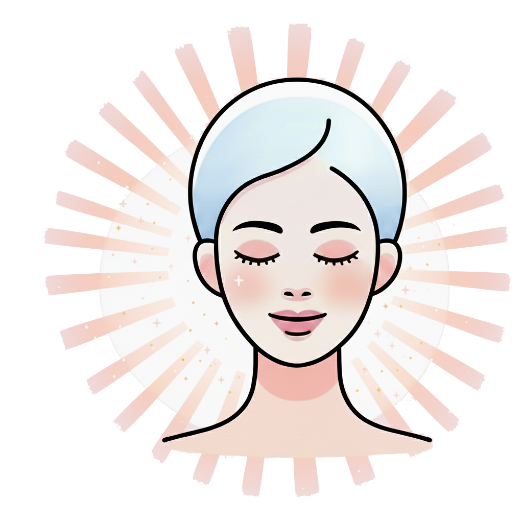 illustration peau rayonnante