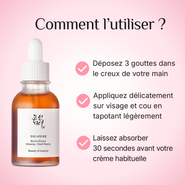 Comment utiliser le Revive Serum