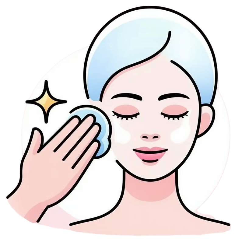 illustration peau nettoyée