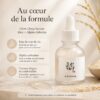 Beauty of Joseon Glow Deep Serum avec riz et présentation de sa formule à base de riz et d’alpha-arbutine.