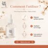Mode d’emploi du Beauty of Joseon Glow Deep Serum en trois étapes : déposer quelques gouttes, appliquer et faire pénétrer.