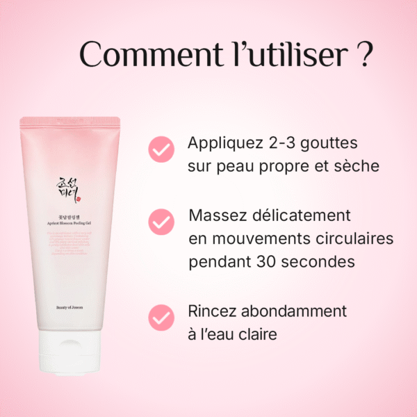 Comment utiliser l'Apricot Peeling Gel