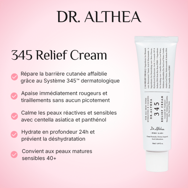 Avantages de la DR Althea 345 Relief Cream