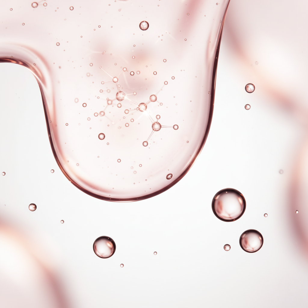 pink-tinted serum texture