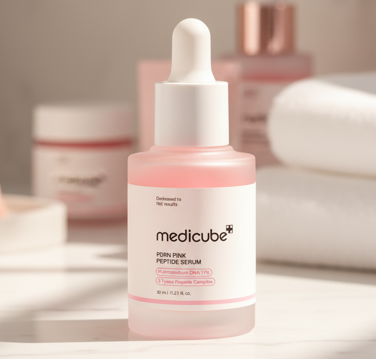 PDRN pink peptide product photo shot