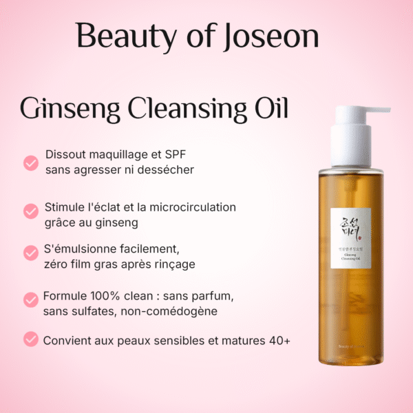 Avantages de la Ginseng Cleansing Oil