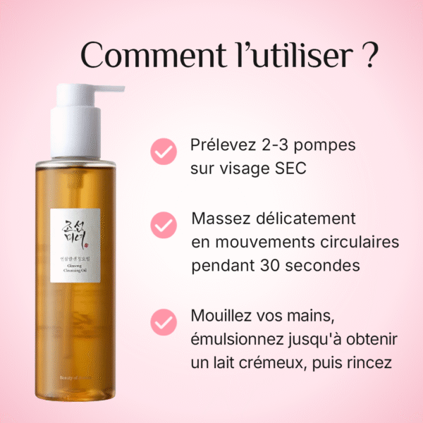 Comment utiliser la Ginseng Cleansing Oil