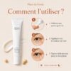 Mode d’emploi du Mixsoon Bean Eye Cream en trois gestes : prélever une petite quantité, appliquer autour de l’œil puis tapoter délicatement.