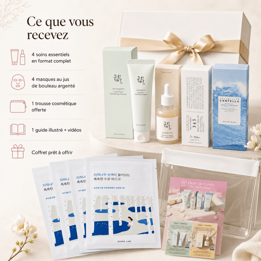 Contenu du coffret de la routine du matin