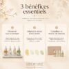 Visuel présentant trois bénéfices du Hanbang Serum Discovery Kit : découvrir les sérums, choisir selon son besoin et compléter sa routine.