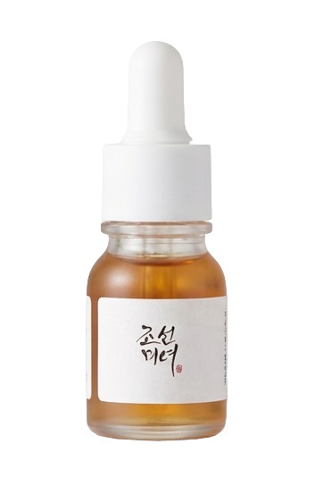 Mini-sérum Revive de Beauty of Joseon en flacon jaune pâle avec pipette blanche.