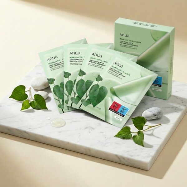 Pack 4 Mask Collagen HeartLeaf Anua