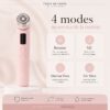 Medicube AGE-R Booster Pro Pink Edition avec présentation de ses quatre modes : Booster, MC, Derma Shot et Air Shot.
