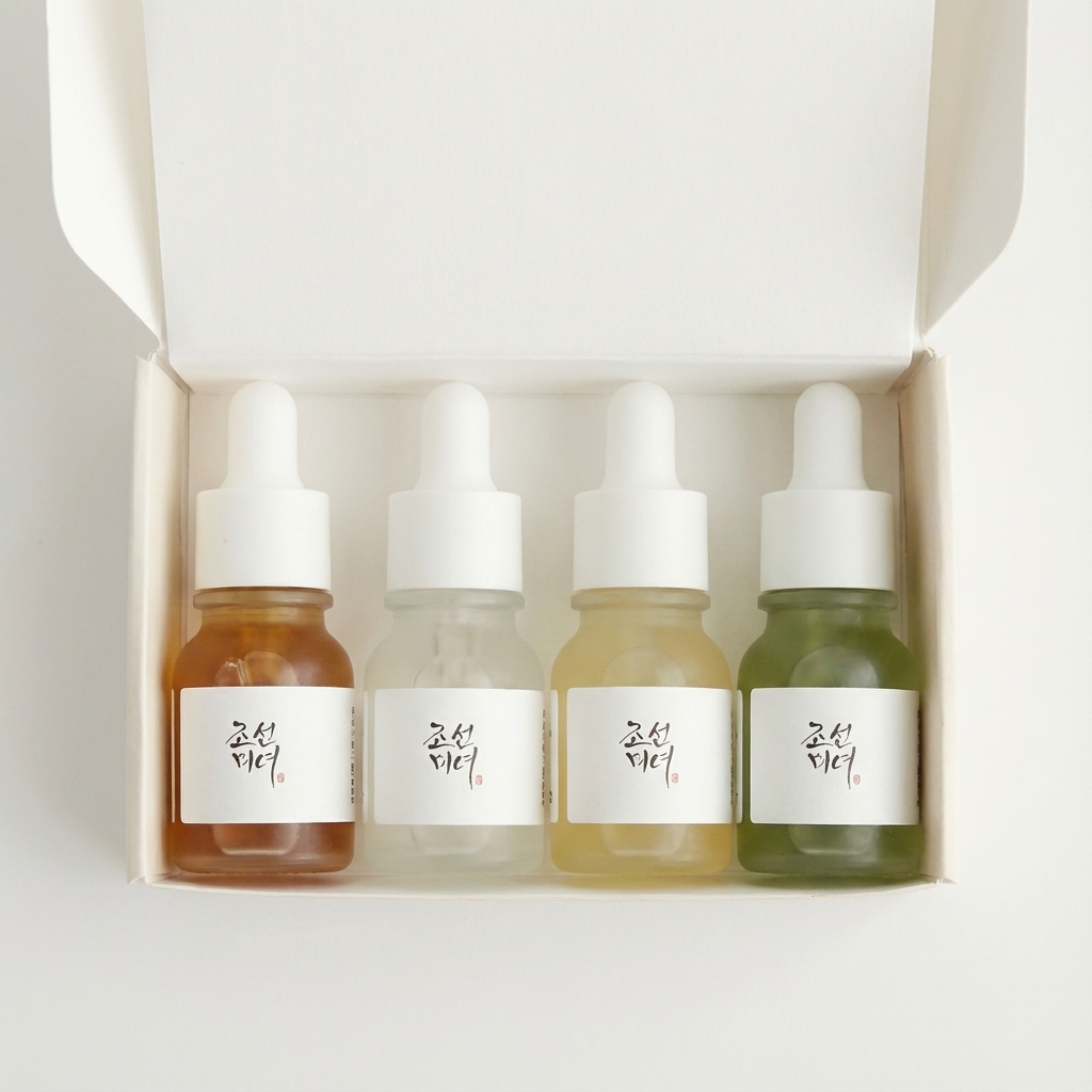4 serums contenus dans la boite