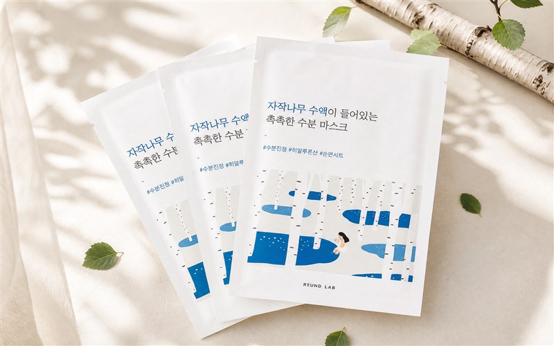 Masques ROUNDLAB Silver Birch Juice Moisturizing Mask Sheet