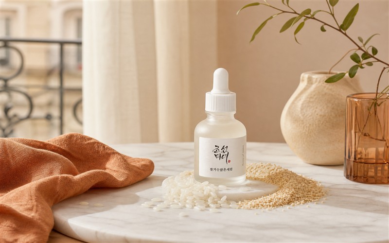 Extrait de riz fermenté coréen et grains de riz naturels, ingrédient beauté K-beauty pour peau mature