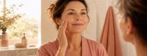 Protection solaire SPF 50+ pour peau mature après 45 ans, routine K-beauty matinale