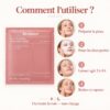Mode d'utilisation du Biodance Bio-Collagen Real Deep Mask en quatre étapes.