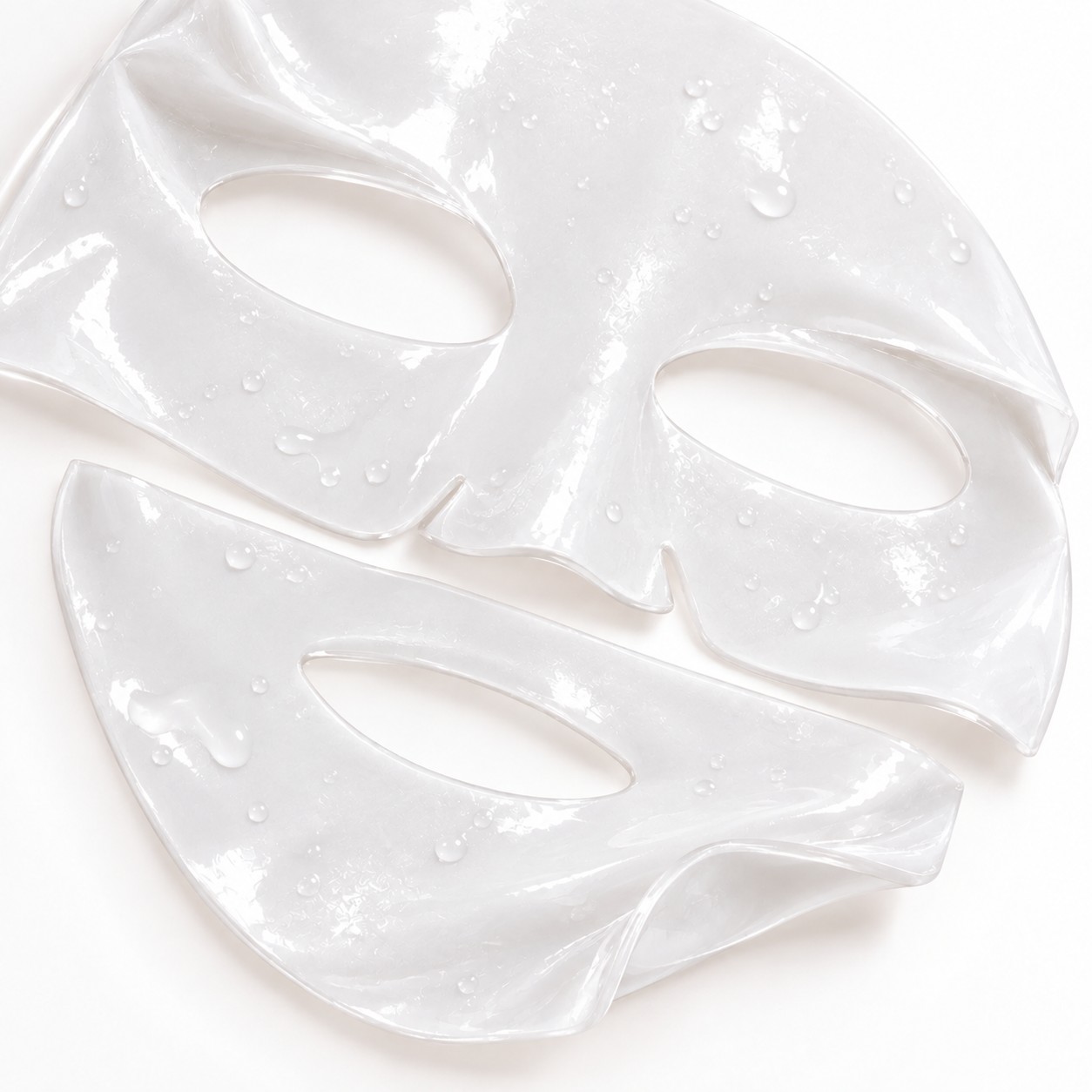 Texture blanche, translucide et gorgée de sérum du masque hydrogel Biodance Bio-Collagen Real Deep Mask.
