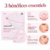 Medicube PDRN Pink Collagen Gel Mask et présentation de trois bénéfices essentiels pour la peau.