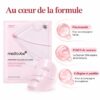 Medicube PDRN Pink Collagen Gel Mask avec ses actifs mis en avant : niacinamide, PDRN de saumon et collagène hydrolysé.