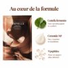 Centella fermentée, Ceramide NP et neuf peptides présentés autour du masque SKIN1004 Probio-Cica Nourishing Mask